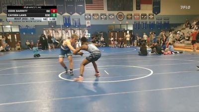 144 lbs Round 3 - Cayden Laws, RS Central Wrestling Club vs Jodie Barrett, Unaffiliated