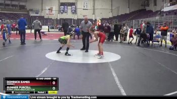 101 lbs Round 3 - Dominick Eames, Waverly vs Gunner Purcell, Elmira Junior Wrestling Club