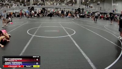 100 lbs Round 7 (8 Team) - Riley Karwowski, Lady Assassins vs Agnes Terpening, Crown City Queens Blue