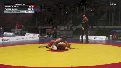 68kg Round 3 - Olivia Di Bacco, Brock WC vs Aleah Nickel, Edmonton Wrestling Club