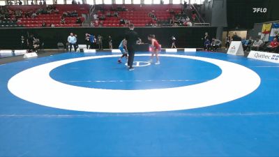 43kg Round 1 - Sophia Eftekhari, Burnaby Mountain Wrestling Club vs Maya Naicker, Alberta Elite Womens Wrestling Club