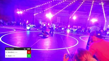 77 lbs Semifinal - Kyzer Sanders, Standfast vs Kallum Hook, Cobbler Kids Wrestling