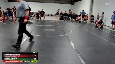 80 lbs Finals (2 Team) - Braxten Sombke, Backyard Brawlers vs Mateo Danise, Mat Assassins