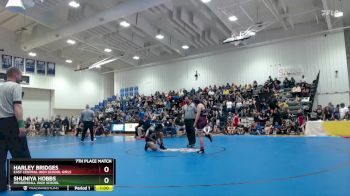 145 lbs 7th Place Match - Harley Bridges, East Central High School Girls vs Shuniya Hobbs, Mendenhall High School