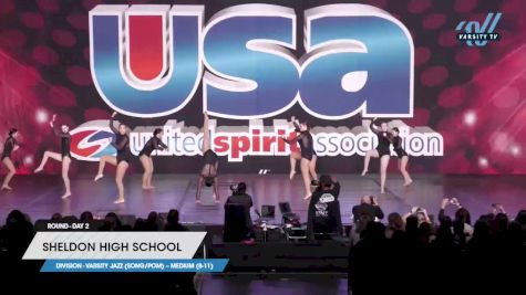 Sheldon High School - Varsity Jazz (Song/Pom) -- Medium (8-11) [2023 Varsity Jazz (Song/Pom) -- Medium (8-11) Day 2] 2023 USA Spirit & Junior Nationals/Collegiate Championships