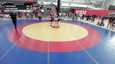 131 lbs Cons. Round 2 - Alex Graffius, Delaware Valley vs Layla Weiss, Delaware Valley