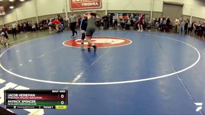 97 lbs Cons. Round 4 - Patrick Spencer, Richlands Wrestling Club vs Jacob Heineman, Poquoson Athletic Association