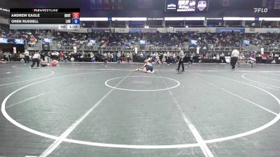 192 lbs Round Of 16 - Andrew Eagle, Southmoore Sabercats vs Oren Russell, Live Oak Wrestling Club