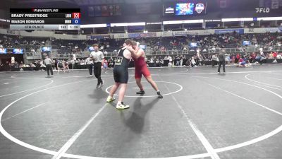 288 lbs 5th Place - Brady Prestridge, Lions Wrestling Club vs Mason Edwards, Minnesota