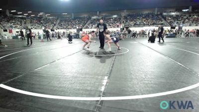 150 lbs Quarterfinal - Ripley Harris, Team Tulsa Wrestling Club vs Jacelynn Elliott, Mannford Pirate Youth Wrestling