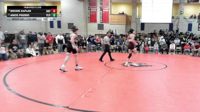 113 lbs Consi Of 8 #2 - Brodie Kaplan, Shepherd Hill vs Amos Pinzino, Plymouth South
