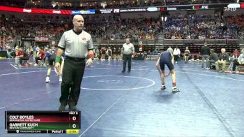 2A-106 lbs Champ. Round 1 - Colt Boyles, Burlington Notre Dame vs Garrett Kuch, Benton Community
