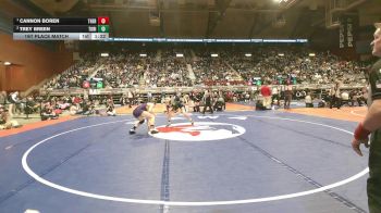 2A-144 lbs 1st Place Match - Cannon Boren, Thermopolis vs Trey Breen, Tongue River