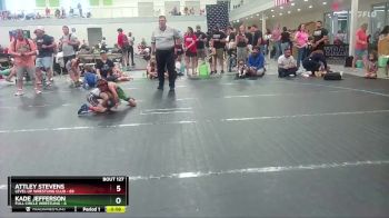 44 lbs Semifinal - Kade Jefferson, Full Circle Wrestling vs Attley Stevens, Level Up Wrestling Club