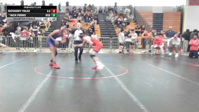157 lbs Quarterfinal - Giovanny Velez, New Bedford vs Nick Ferro, Natick