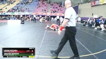 165 lbs Quarters & 1st Wb (16 Team) - Jovon Mitchell, Grand View (Iowa) vs Bridger Bennion, Ottawa University