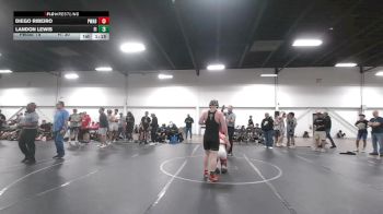 157 lbs Round 3 (4 Team) - Landon Lewis, Fighting Irish vs Diego Ribeiro, Parabellum WA Black