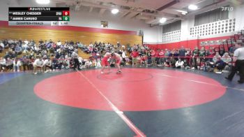 285 lbs Quarterfinal - Wesley Chesser, Spaulding vs James Caruso, Pinkerton Academy