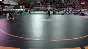 3A 190 lbs Semifinal - Elias DeVries, Tri-Valley vs Elijah Dilworth, Soda Springs