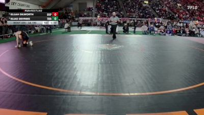 3A 190 lbs Semifinal - Elias DeVries, Tri-Valley vs Elijah Dilworth, Soda Springs