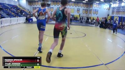120 lbs Round 1 (8 Team) - Maddox Spencer, Attack WC vs Tyler Johnson, Panhandle Gator Dogs