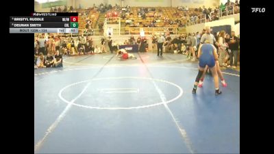 124 lbs 5th Place Match - Bristyl Ruddle, Wilmington Ladies Freestyle Wr vs Deunan Smith, Columbus