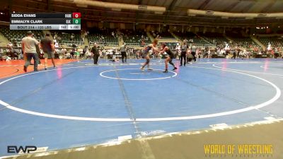 120 lbs Semifinal - Sidda Evans, Ogden's Outlaws Wrestling Club vs Emmalyn Clark, Elk Grove Wrestling Academy EGWA
