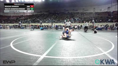 110 lbs Round Of 16 - Reagan Johnson, Cowboy Wrestling Club vs Emalyn Johnston-Stewart, Stewart Wrestling