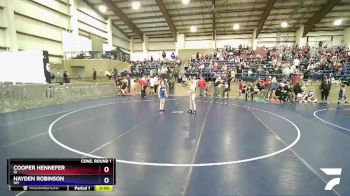 63 lbs Cons. Round 1 - Cooper Hennefer, ID vs Hayden Robinson, WY