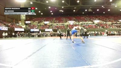 172 lbs Quarterfinal - Ira Moore, Havre Wrestling Club vs Ashton Mussman, Team Champs