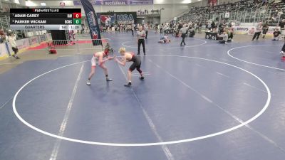 16U Boys - 126 lbs Quarters - Adam Carey, Immortal Athletics WC vs Parker Wickam, Bear Cave Wrestling Club