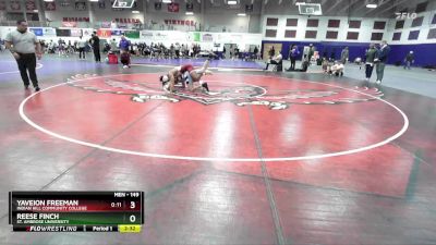 149 lbs Champ. Round 1 - Reese Finch, St. Ambrose University vs Yaveion Freeman, Indian Hill Community College