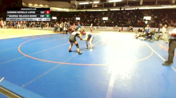 Girls 130 lbs Champ. Round 2 - Jazmine Botello Lopez, Toppenish (Girls) vs Marina Velasco-Bono, Federal Way (Girls)