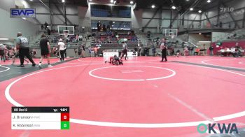 73 lbs Rr Rnd 3 - Jude Brunson, Hilldale Youth Wrestling Club vs Kyrin Robinson, HURRICANE WRESTLING ACADEMY