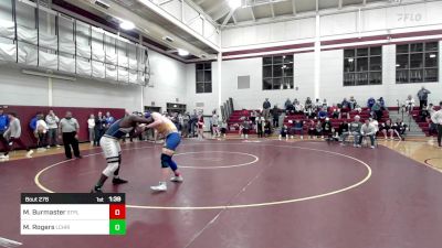 285 lbs Round Of 16 - Matthew Burmaster, St. Paul's School vs Micah Rogers, Landmark Christian