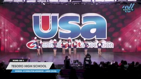 Tesoro High School - JV Song/Pom Advanced -- Large (10-23) [2023 JV Song/Pom Advanced -- Large (10-23) Day 3] 2023 USA Spirit & Junior Nationals/Collegiate Championships