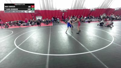 16U Boys - 138 lbs Cons. Round 2 - Liam Johnson, Lodi High School Wrestling vs Max Giroux, Sarbacker Wrestling Academy