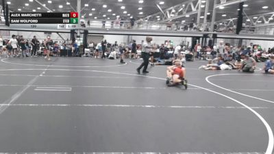 120 lbs Semis & 1st Wrestleback (8 Team) - Sam Wolford, Steller Trained Cad Bane vs Alex Marchetti, Mat Assassins Black