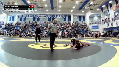 150 lbs Cons. Round 7 - Joel Osbourne, Toledo Central Catholic vs Bronx Dickson, Indian Lake