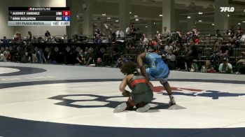 50 lbs 1st Place Match - Audrey Jimenez, Lehigh Valley Wrestling RTC/ Titan Mercury Wrestling Club (TMWC) vs Erin Golston, New York Athletic Club