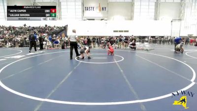 100 lbs Round 2 - Alyn Capen, Lost Boys Wrestling Club vs Lillian Sikora, Quaker Wrestling Club