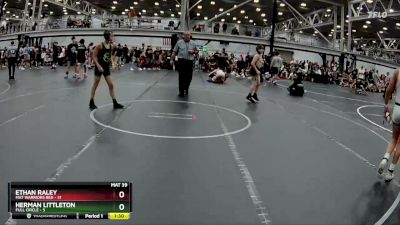 100 lbs Round 3 (8 Team) - Ethan Raley, Mat Warriors Red vs Herman Littleton, Full Circle