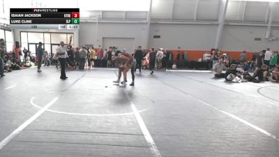 138 lbs Round 3 (8 Team) - Luke Cline, Sleepers vs Isaiah Jackson, Gettysburg