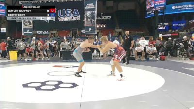 215 lbs Cons. Sub-rd Of 16 - Waylon Gaffney, Pennsylvania vs Carter Eddy, Iowa