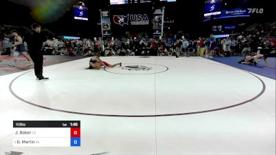 113 lbs Cons 16 #2 - Jack Baker, CA vs Graydon Martin, VA