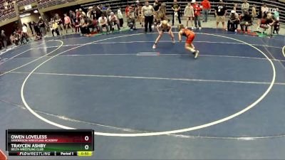 75 lbs Cons. Round 3 - Traycen Ashby, Delta Wrestling Club vs Owen Loveless, Sanderson Wrestling Academy