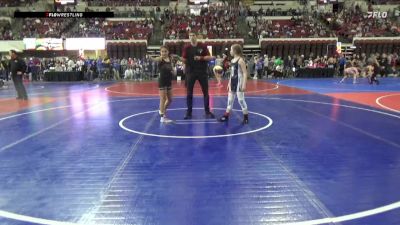 98 lbs Cons. Round 1 - Kassandra Baird, East Helena Outlaws vs Gabriella Staniforth, Darkhorse Wrestling Club