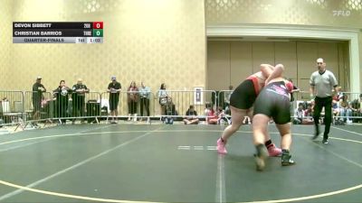 285 lbs Quarterfinal - Devon Sibbett, 208 Spartans vs Christian Barrios, Threshold WC