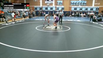 126 lbs Cons. Round 1 - Kyle Cannon, Lehi vs Louden Eure, Corner Canyon