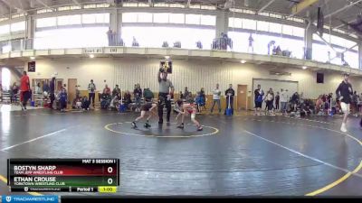 53 lbs Cons. Round 4 - Ethan Crouse, Yorktown Wrestling Club vs Bostyn Sharp, Team Jeff Wrestling Club